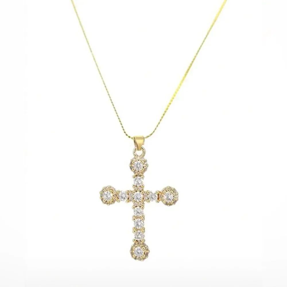 Diamond Cross Necklace #1987